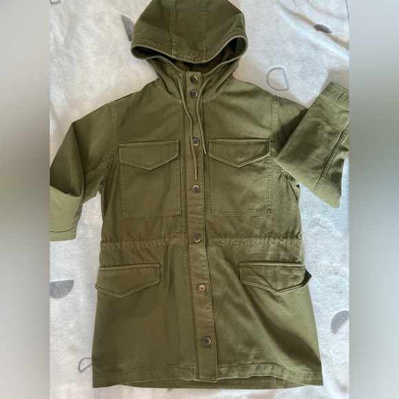 Aritzia Sunday Best Ranger Hooded Jacket In Olive Green  Size Small Utility - Picture 6 of 16